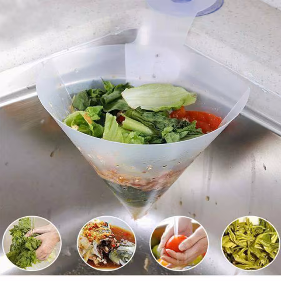 تفاله گیر و صافی قیفی سینک