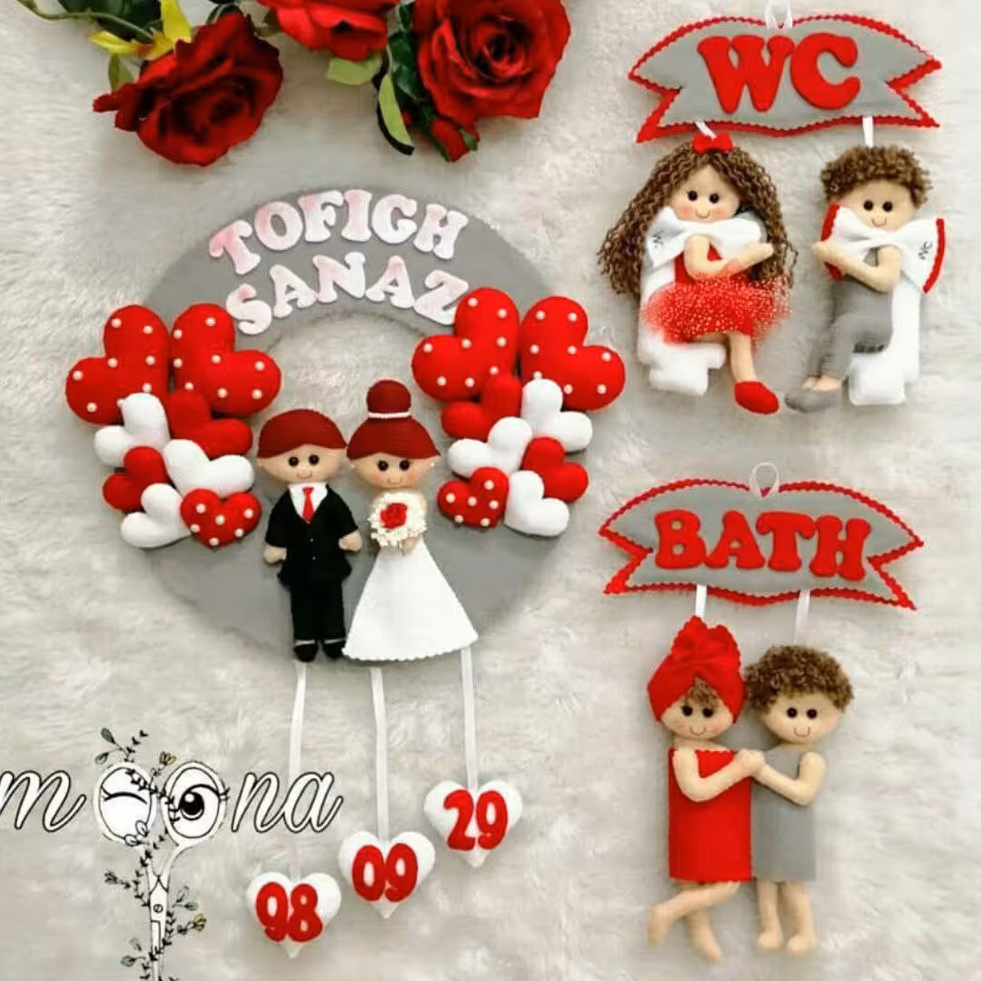 تابلو  عروسو داماد و نشانگر