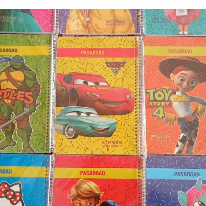 دفتر 50 برگ طلقی نقاشی دخترانه و پسرانه