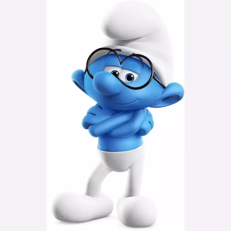 استند ایستاده اسمورف برای جشن تولد