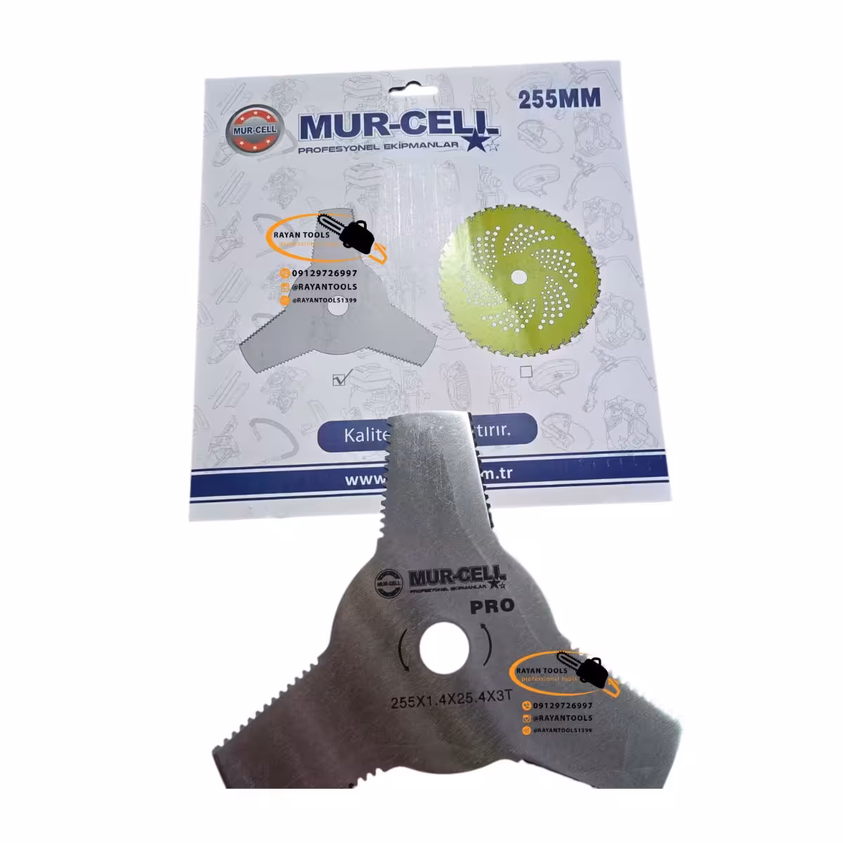 تیغ علف زن سه پر مورسل مدل اره ای