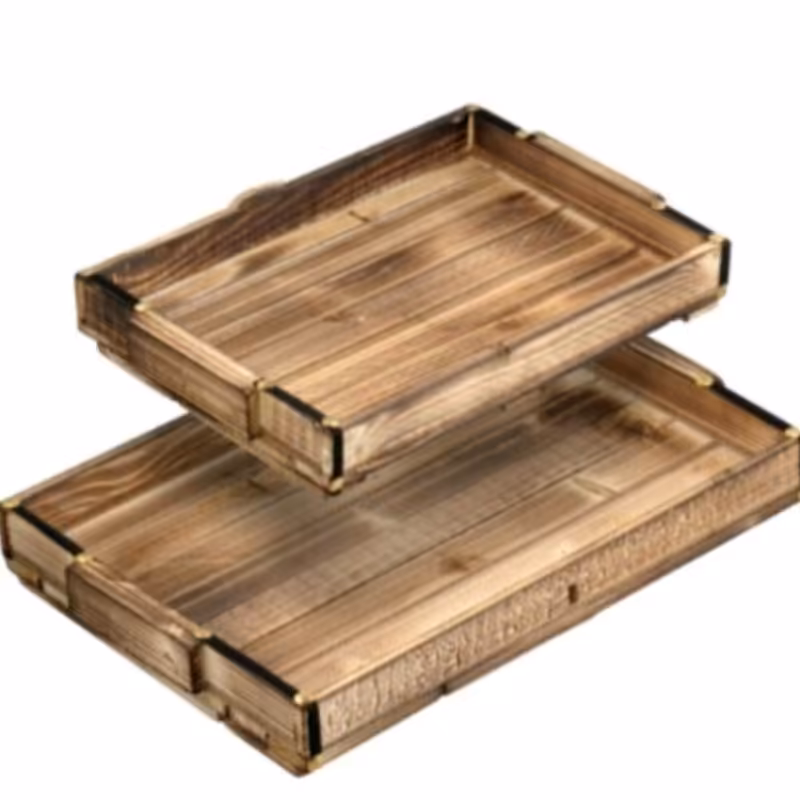 سینی چوبی بسته 2 عددی ، بسیار ارزان و با کیفیت 