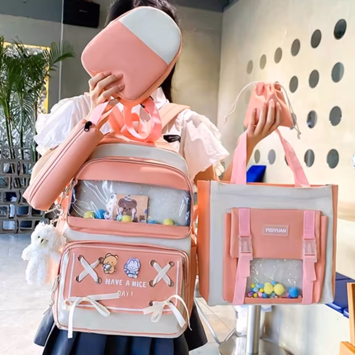 کیف مدرسه 5 تکه وارداتی 