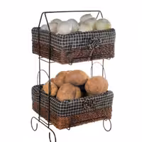 جا پیاز و سیب زمینی 2  طبقه حصیری