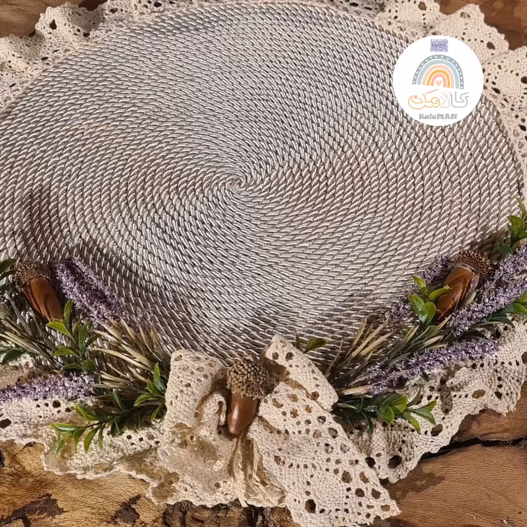 زیربشقابی قیطان تابیده ابریشمی