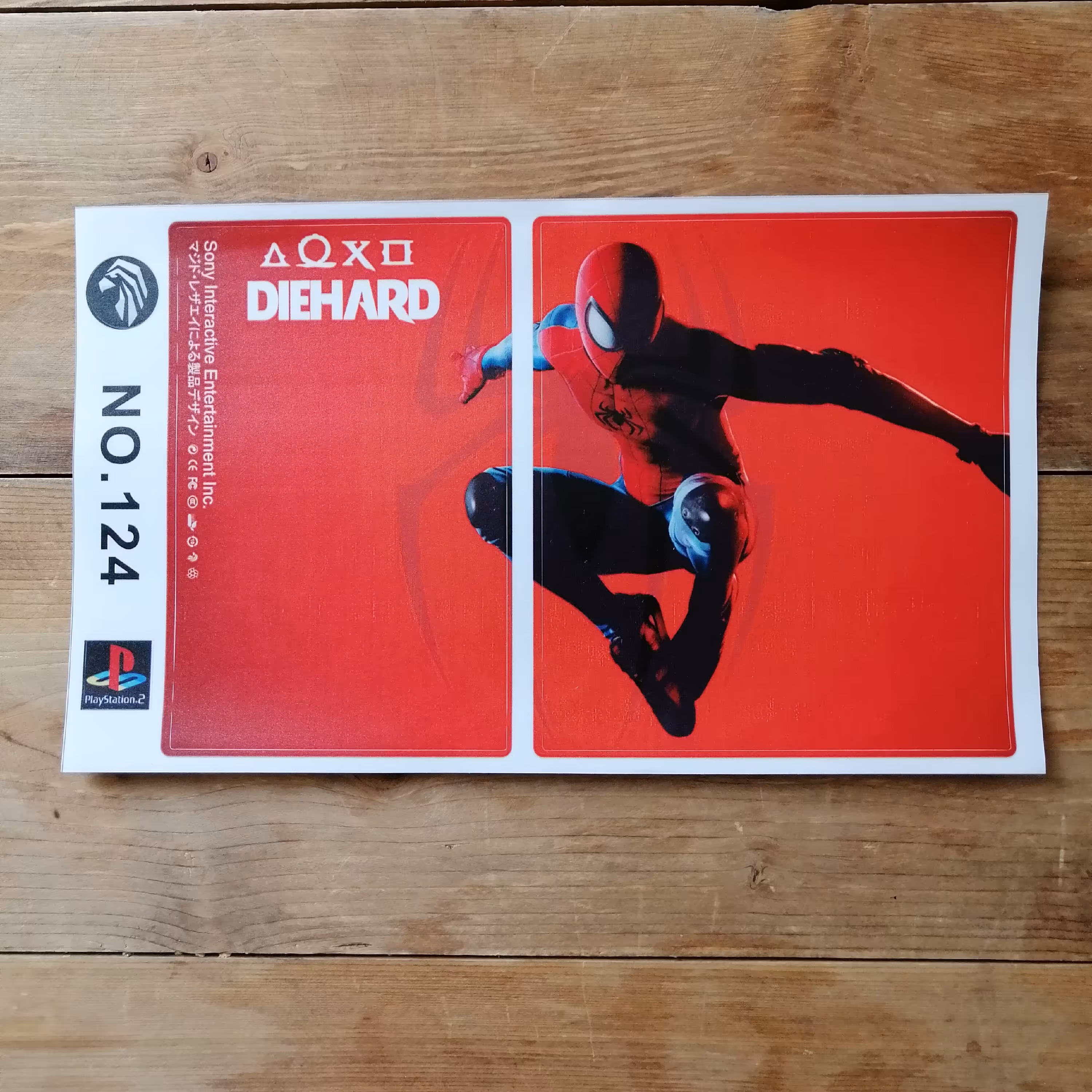برچسب کنسول پلی استیشن2 ps2 مردعنکبوتی Spiderman 124 برای playstation2 