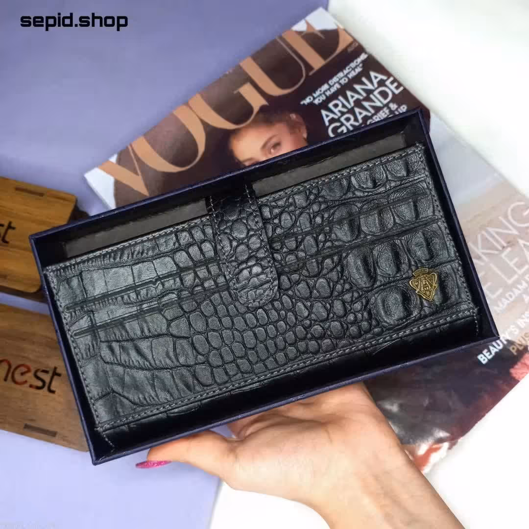 کیف پول "چرم گاوی" برند گوچی به همراه جعبه