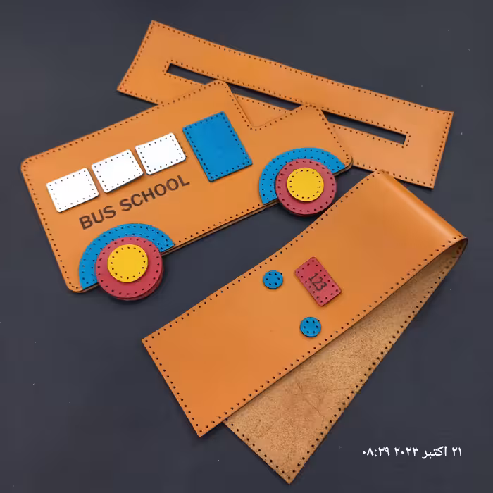 چرم طبیعی نیمه آماده جا مدادی اتوبوس با چرم گاوی درجه یک 