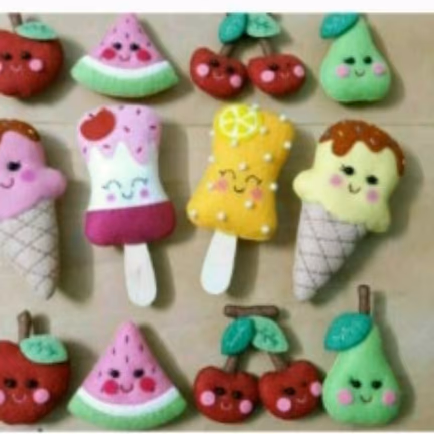 مگنت میوه ای یخچال چهار عدد