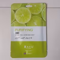 ماسک صورت با رایحه لیمو     MATERIAL FORMULA  FROM ENGLAND        