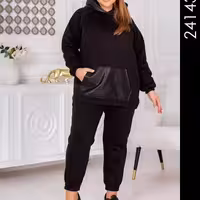 ست هودی و شلوار دورس پنبه سایزبزرگ24143