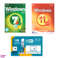 نرم افزار ویندوز 7 و ویندوز 11 و آنتی ویروس 1 نوین پندار مجموعه ۳ عددی