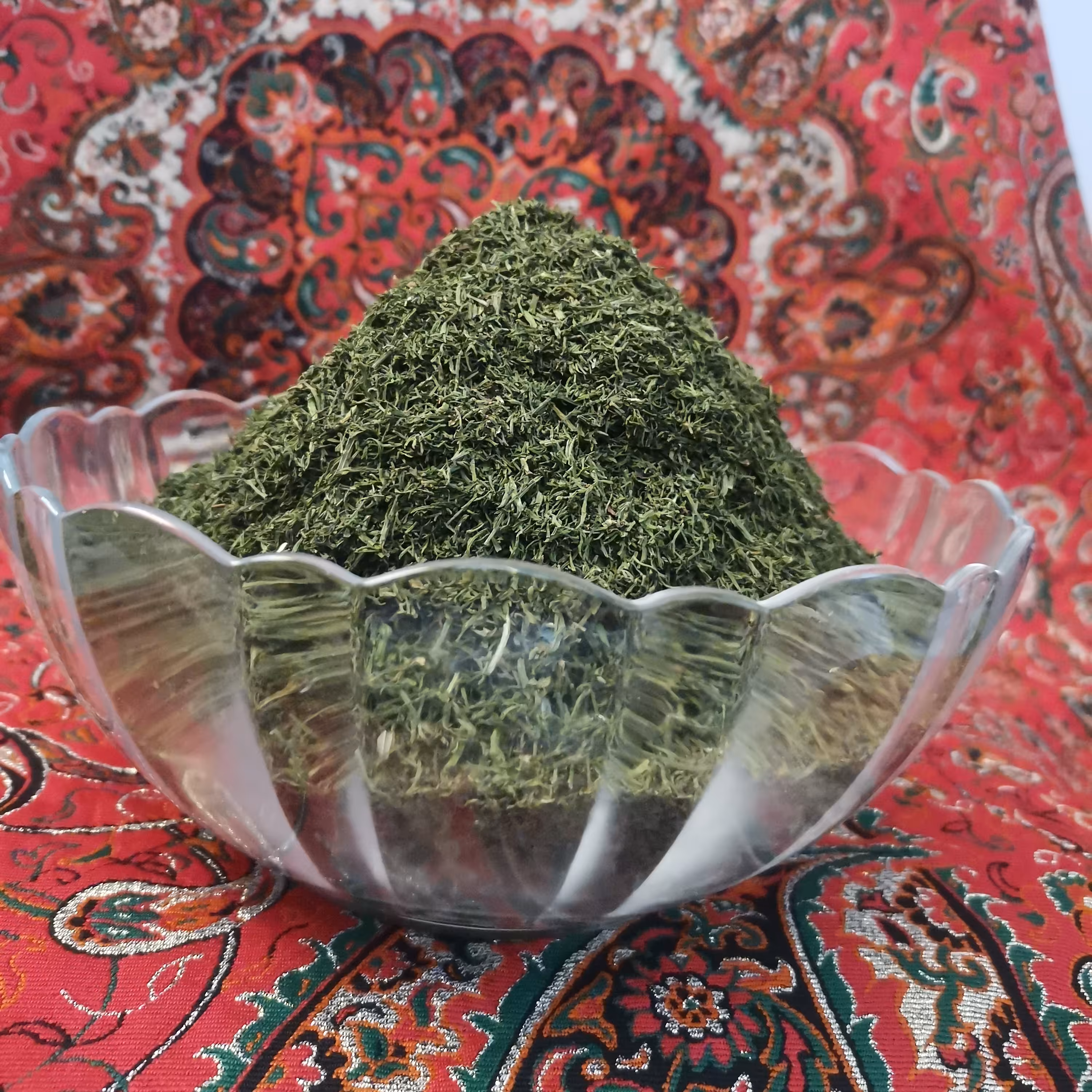 شوید خشک 100 گرمی درجه یک بدون چوب  زردی خاک و هر نا خالصی  