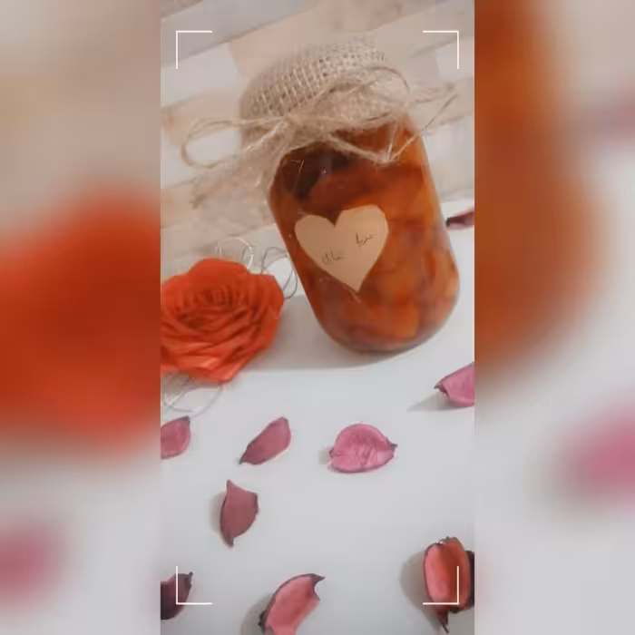 مربای شلیل نیم کیلویی خانگی و بدون افزودنی