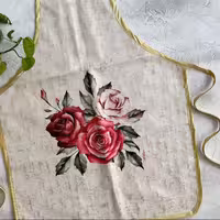 پیشبند مخمل نسوز مدل پرنسس لوکس طرح 52