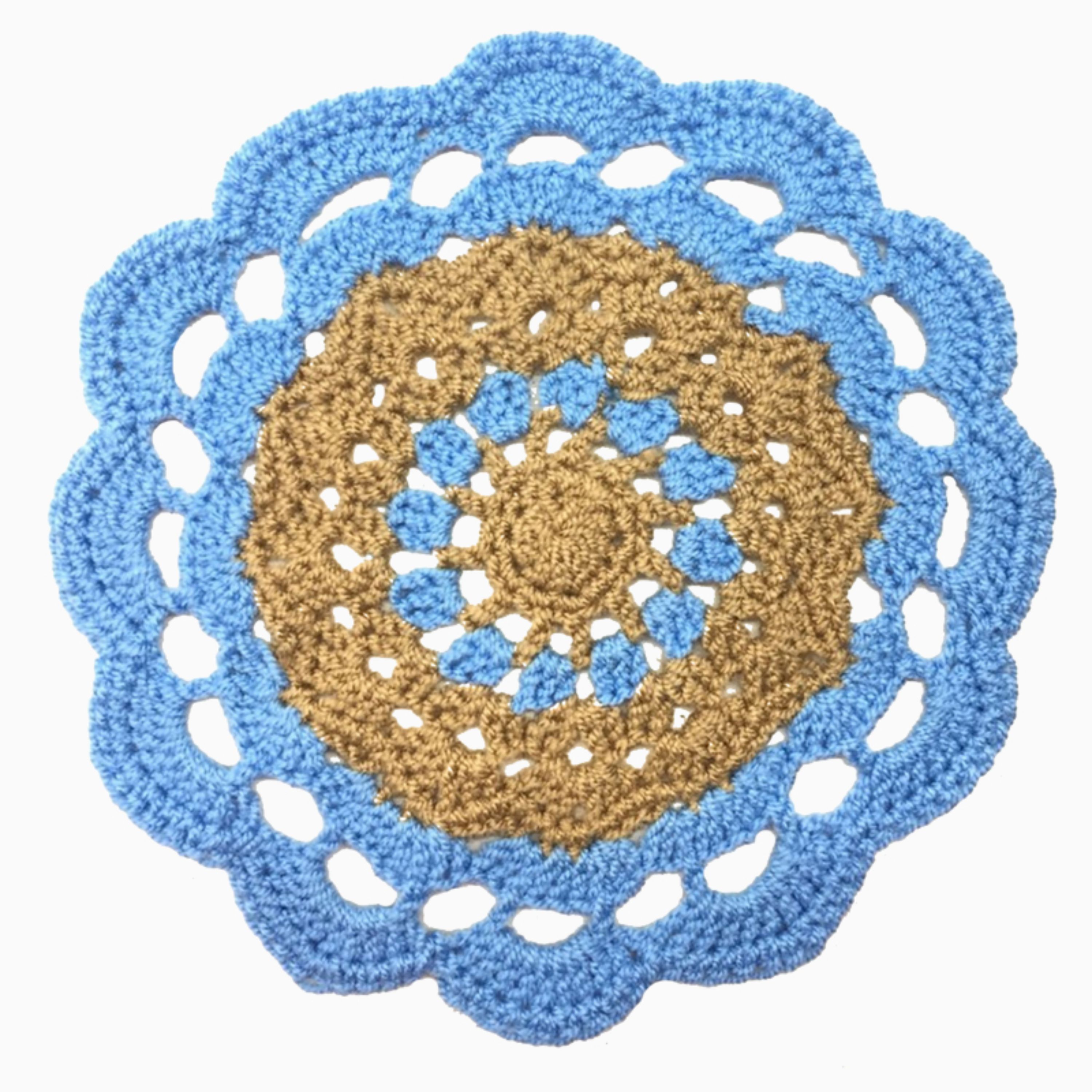 زیر لیوانی بافتنی هنریسان کد 260 بسته 6 عددی - زیرلیوانی قلاب بافی