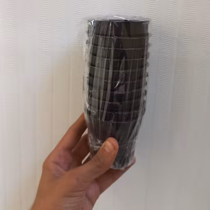 گلدان پلاستیکی سایز 8 بسته ی 10 عددی 