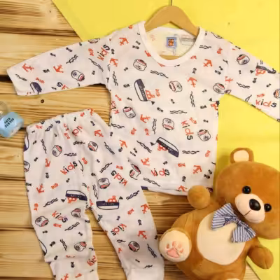 ست بلوز و شلوار نوزادی راحتی خرسی