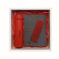 ست کلاسور و فلاسک بسته 3 عددی - قرمز