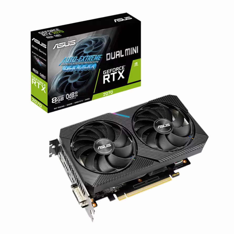 کارت گرافیک ایسوس DUAL RTX2070 8G MINI
