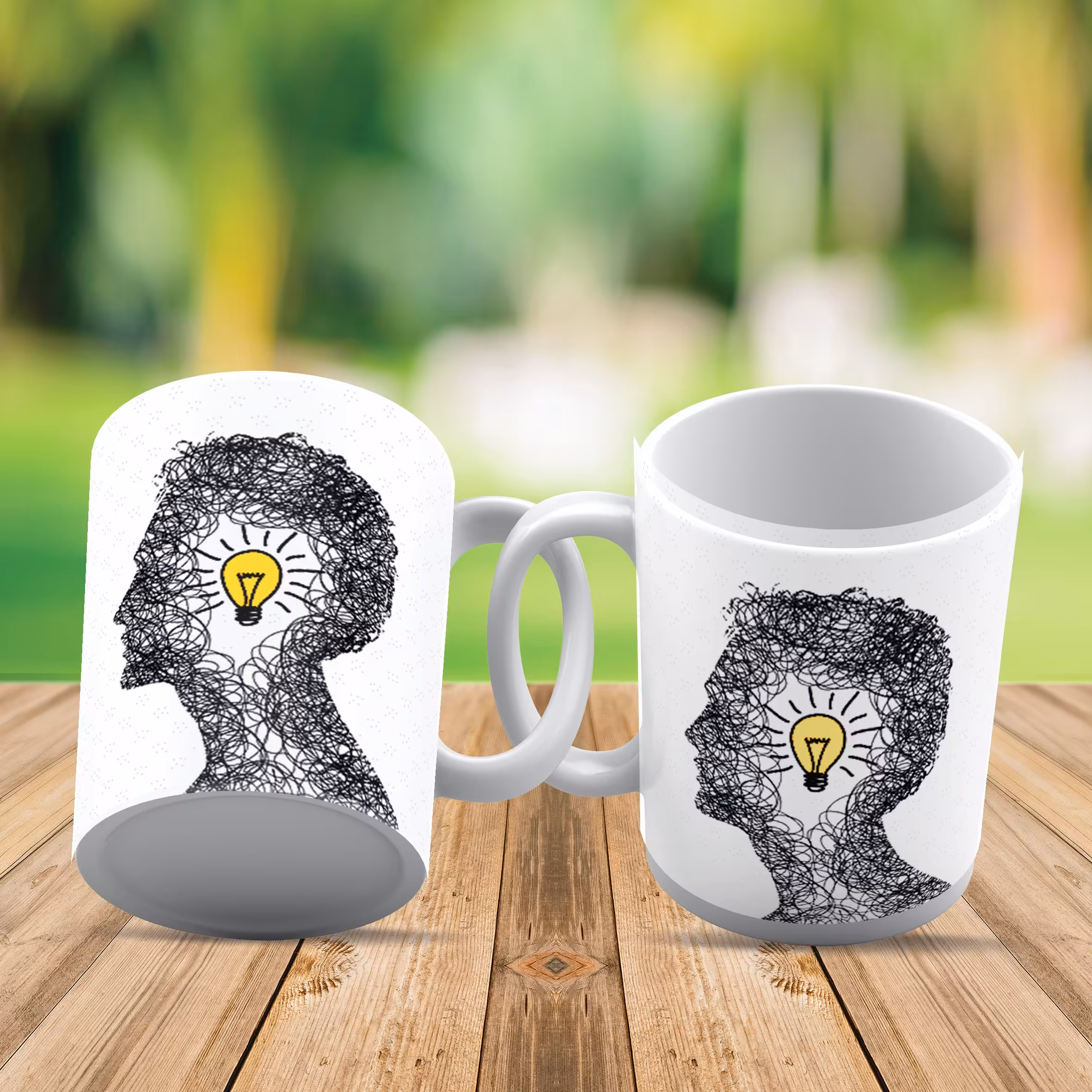 ماگ طرح مغز انسان کد425