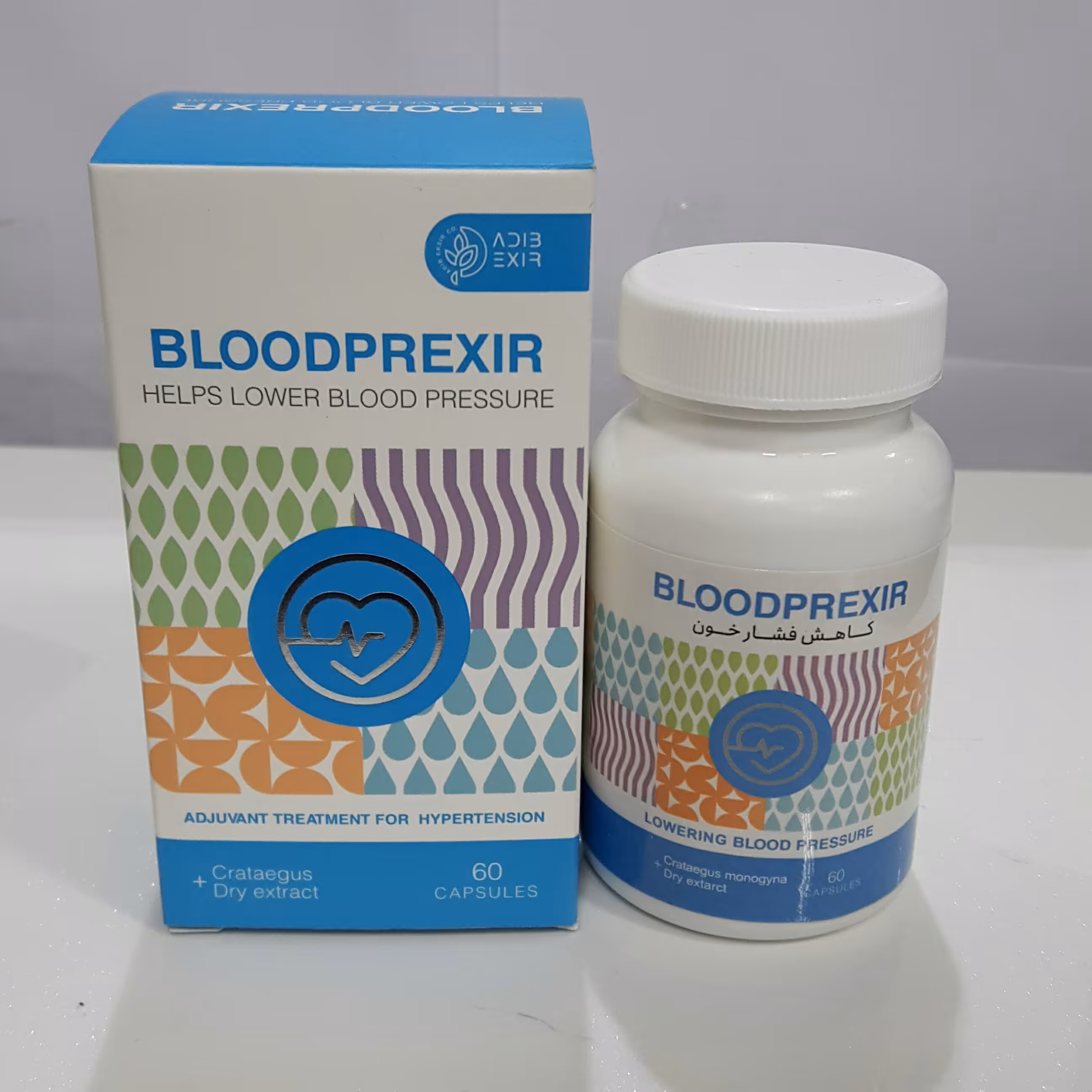 بلود پرکسیر کاهش فشار خون ادیب اکسیر 60 عددی 