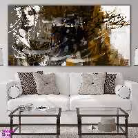 تابلو بوم نقاشی خط هنری خوشتر از دوران عشق ایام نیست گالری چارگوش مدل 2841