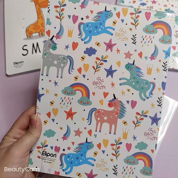 دفتر خط دار فانتزی 60 برگ