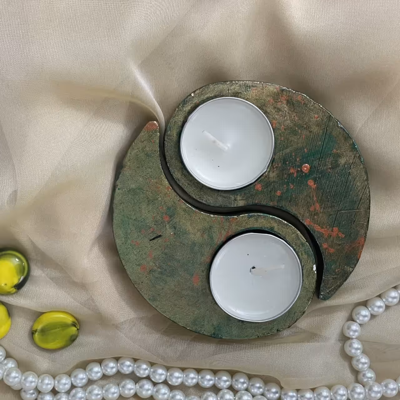 جا شمعی (وارمر) سنگی، رنگوبه دلخواه قابل تغییر است