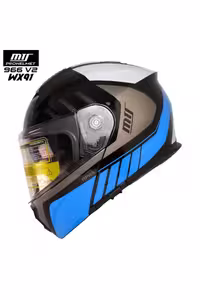 کلاه کاسکت موتورسیکلت چند رنگ موتور 966 V2 Jaw ایمنی Vx91 را باز می کند ام تی اس MTS