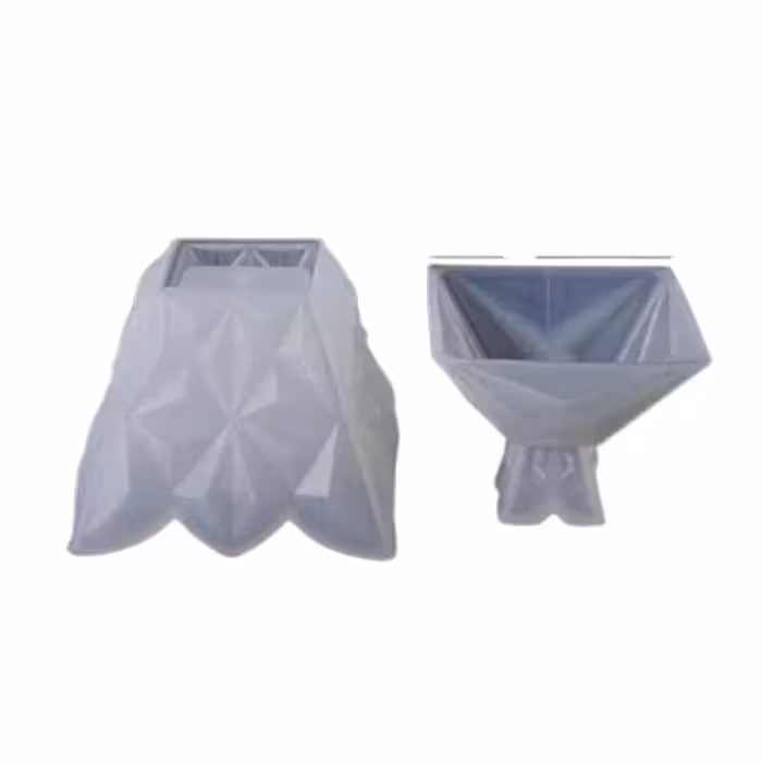 قالب سیلیکونی رزین ظرف دربدار کریستالی