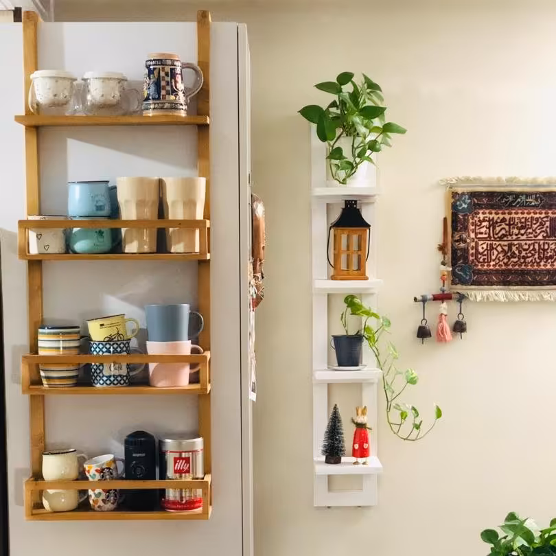 استند آویز روی یخچال، کمد، کابینت و...قابل نصب به دیوار 10-40-80