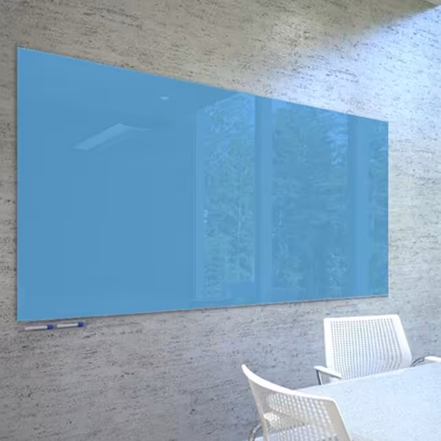 تخته وایت برد شیشه ای رنگی (گلس برد)مغناطیسی سایز 80 در 100 (ارسال پس کرایه)