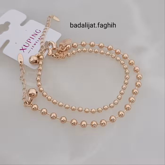 دستبند البرنادو برند ژوپینگ بسیار پرطرفدار و شیک و کاملا رنگ ثابت و آبکاری طلا شده 