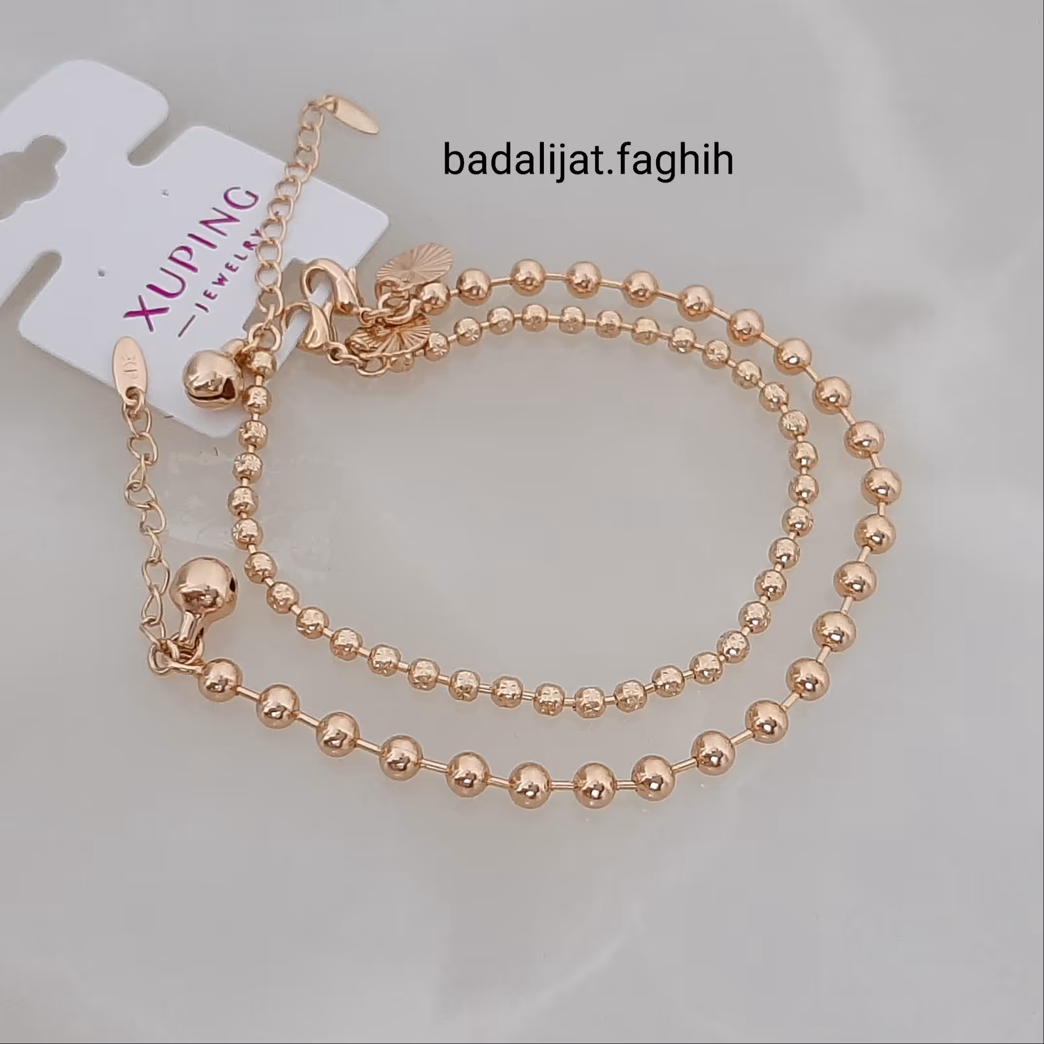 دستبند البرنادو برند ژوپینگ بسیار پرطرفدار و شیک و کاملا رنگ ثابت و آبکاری طلا شده 