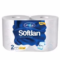 دستمال توالت سافتلن 4رول نرم