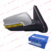 آینه برقی سوکت قدیم پژو پارس با طلق لیمویی و قاب نقره ای SHAYESTEH سمت شاگرد  

