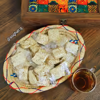 حلوا کنجد سیلون لقمه ای ( 350 گرم ) با شیره خرما بدون شکر  بدون قند شیرینی کنجدی سنتی سوغات دزفول