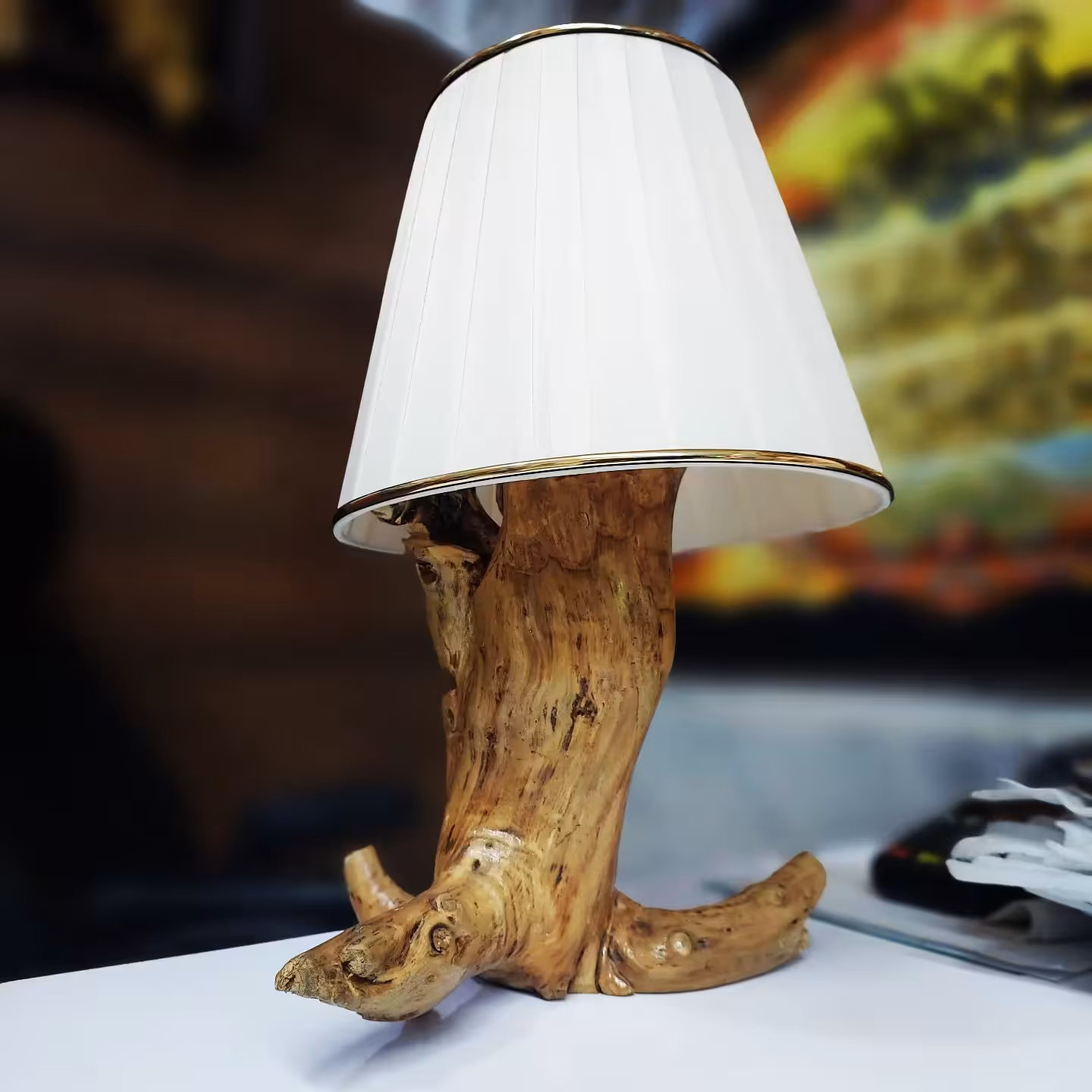 آباژور چوبی روستیک