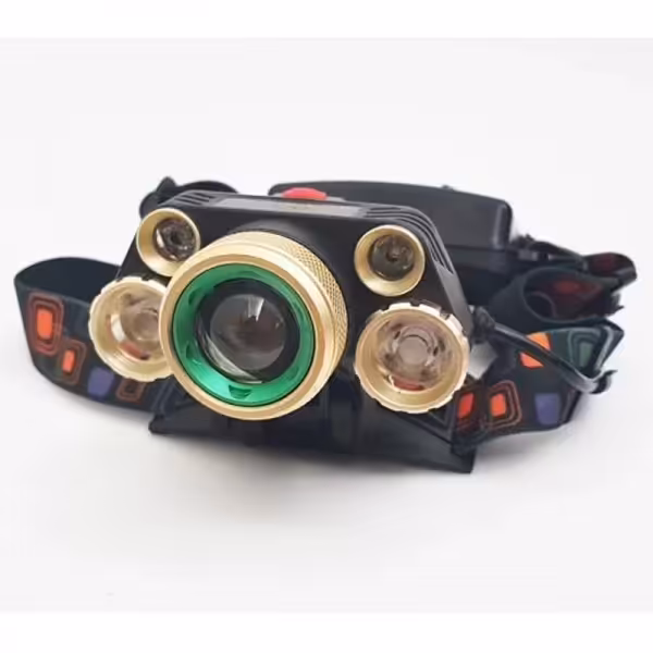 چراغ پیشانی 5 لامپه اسمال سان زوم دار