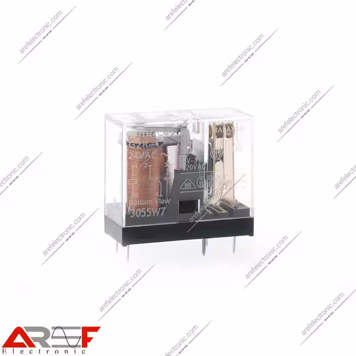 رله امرن مدل G2R-1 دارای 24VAC و 5 پین 10 آمپر - فروشگاه عارف الکترونیک