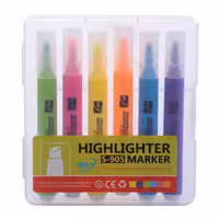 ماژیک علامت گذار 6 رنگ اسکای