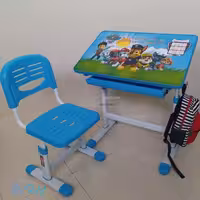 میز تحریر قابل تنظیم کودک طرح انیمیشن سگ های نگهبان