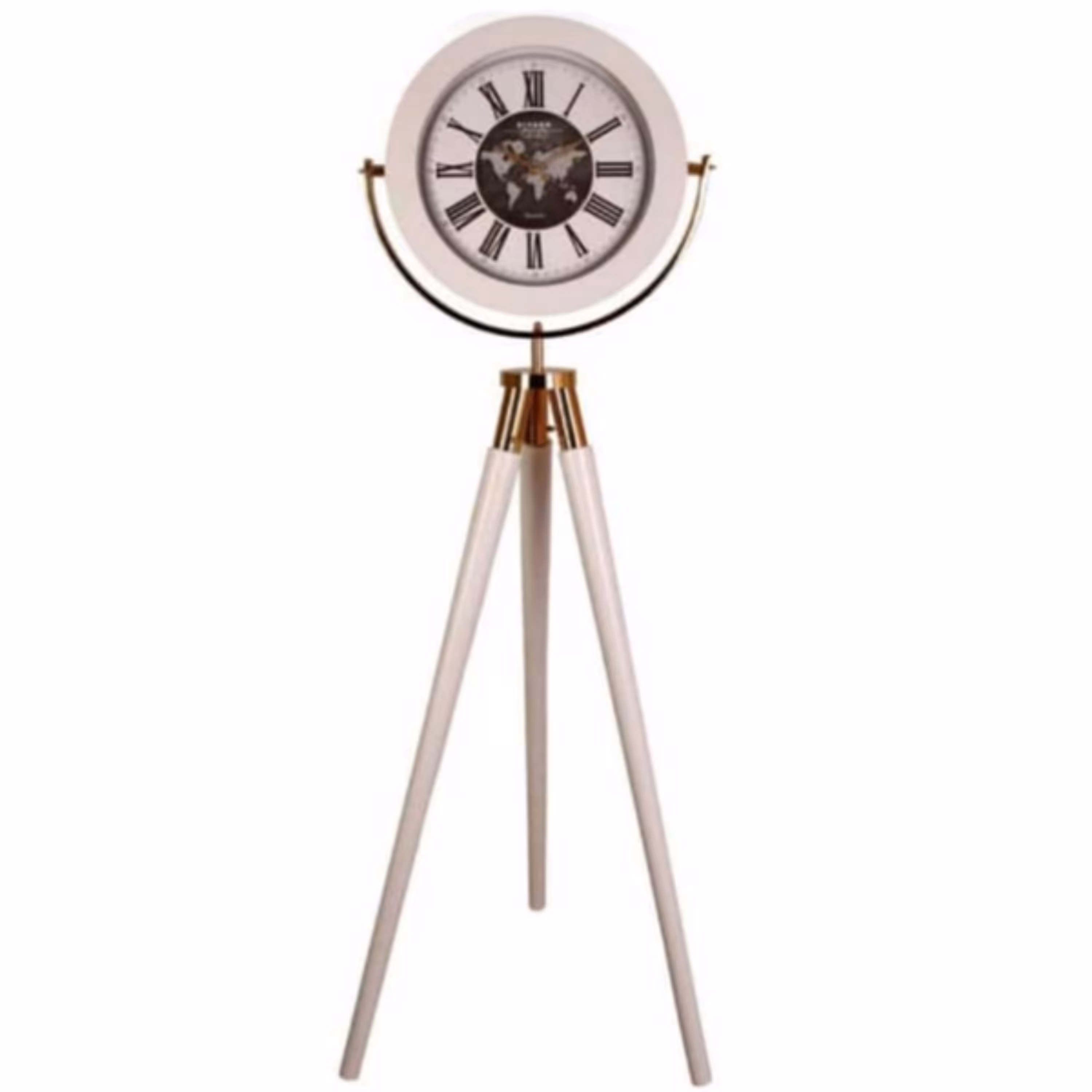 ساعت سه پایه پایه چوبی