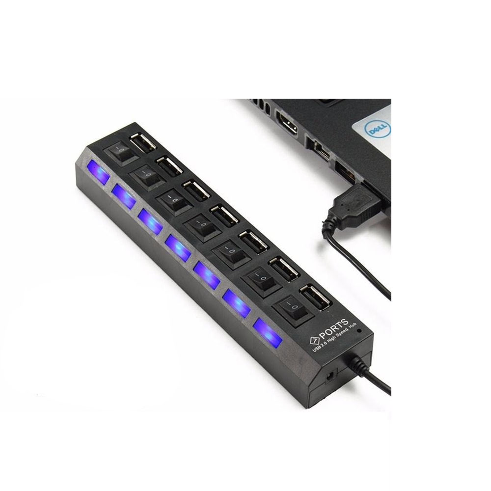 هاب USB 20 هفت پورت پورتز مدل Hi-speed