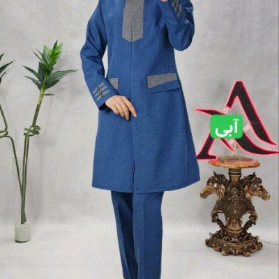 مانتو اداری زنانه کرپ پرشیا مکانیک مدل ست سپیده