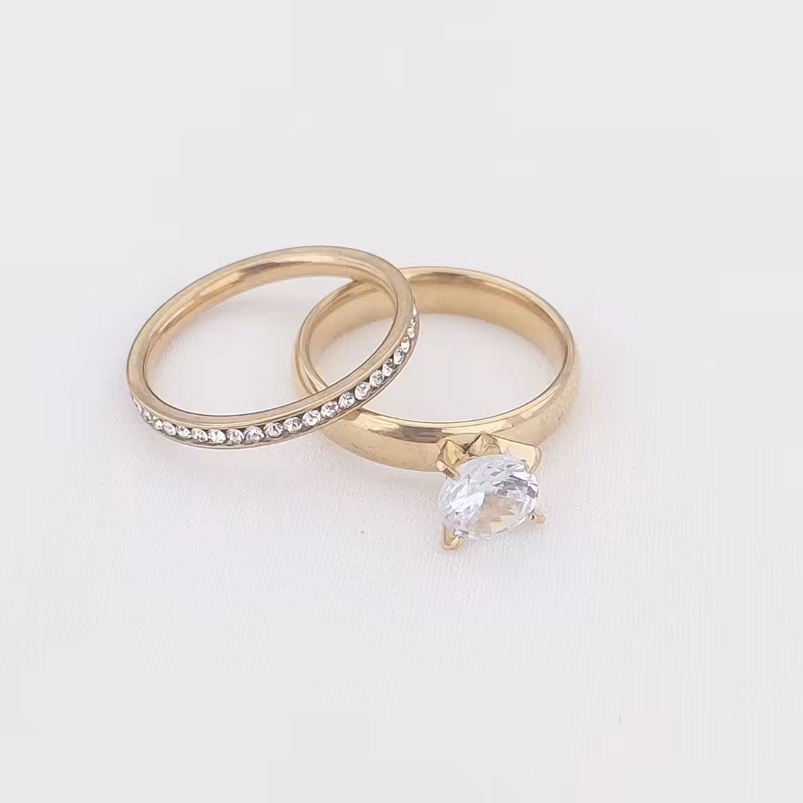 حلقه و پشت حلقه ست استیل  