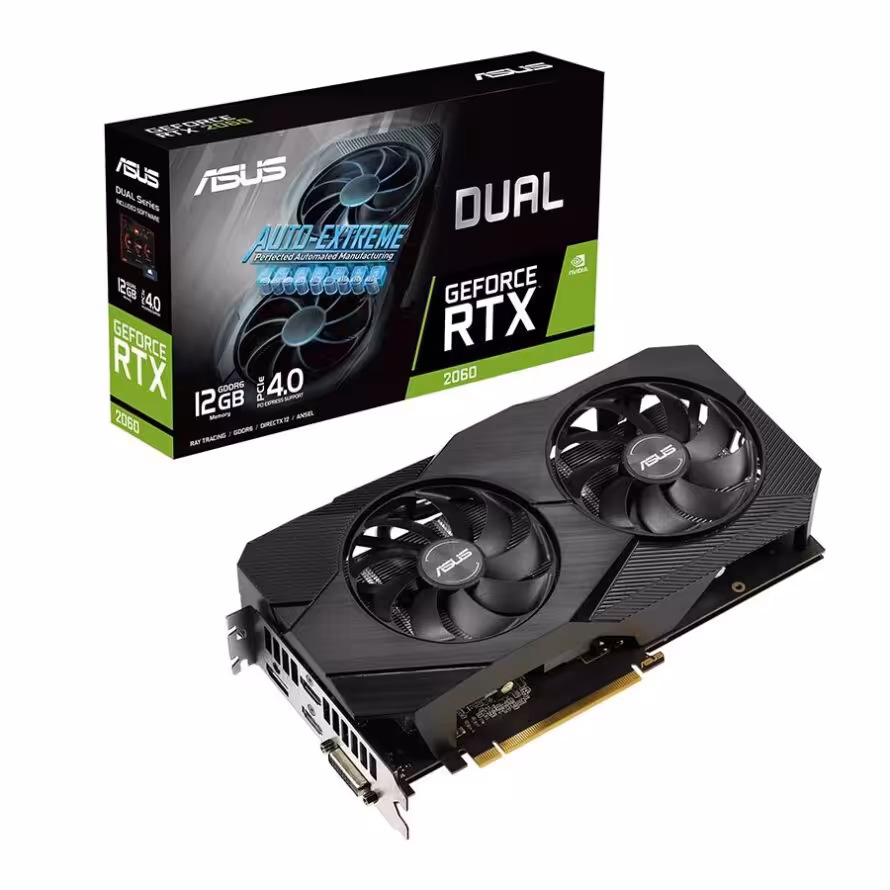 کارت گرافیک ایسوس Dual GeForce RTX 2060 EVO 12GB