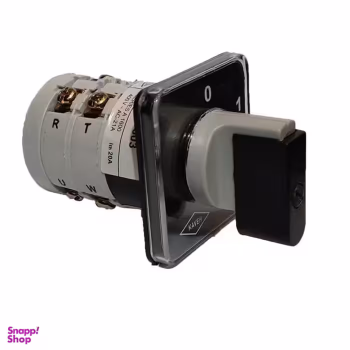 کلید سلکتوری گردان کاوه مدل یکطرفه سه فاز کد A1603