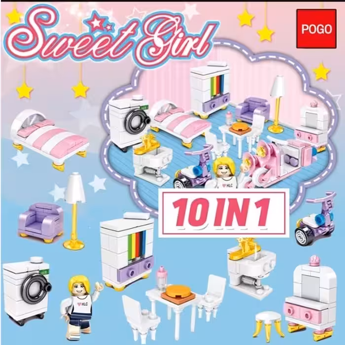 لگو دخترانه لوازم خانه 10مدل PG040